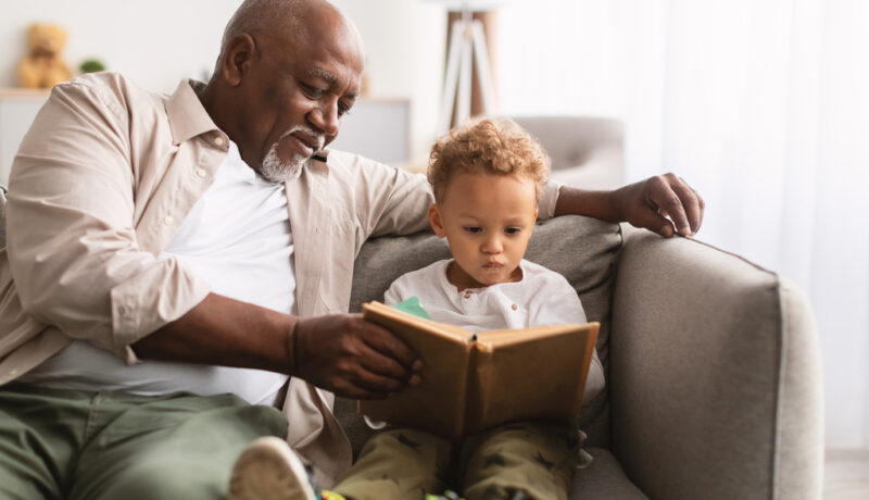 End of Life Planning grandpa grandchild reading