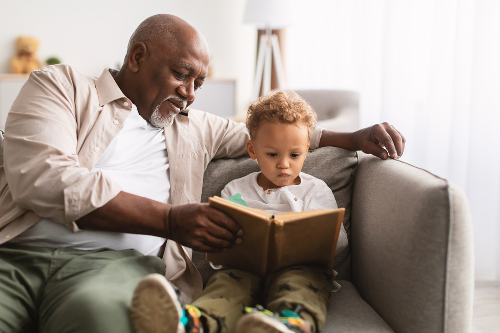 End of Life Planning grandpa grandchild reading